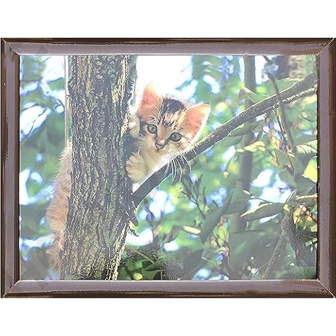 Large Wooden Cat Design Lap Tray Cover