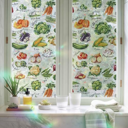 Película decorativa arcoíris para ventana 29.5" x 78.7" (2 piezas) miniatura 3