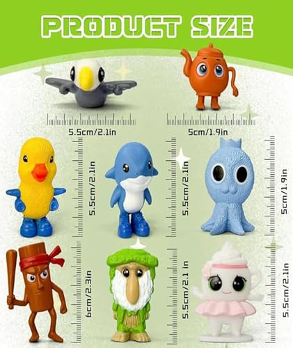 Image of 8PCS Italian Brainrot Toys, Tralalero Tralala, Tung Tung Sahur, Brainrot Toys Set, Tralalero Tralala Toy, Unique Collectible Figures for Desk Display, Home Decor, and Gift Giving