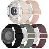 Hgsxst Confezione da 5 cinturini elastici in nylon compatibili con Samsung Galaxy Watch 8 da 40 mm, 44 mm, Galaxy Watch 8 Classic 46 mm, cinturini sportivi morbidi elastici per donne e uomini, Nylon