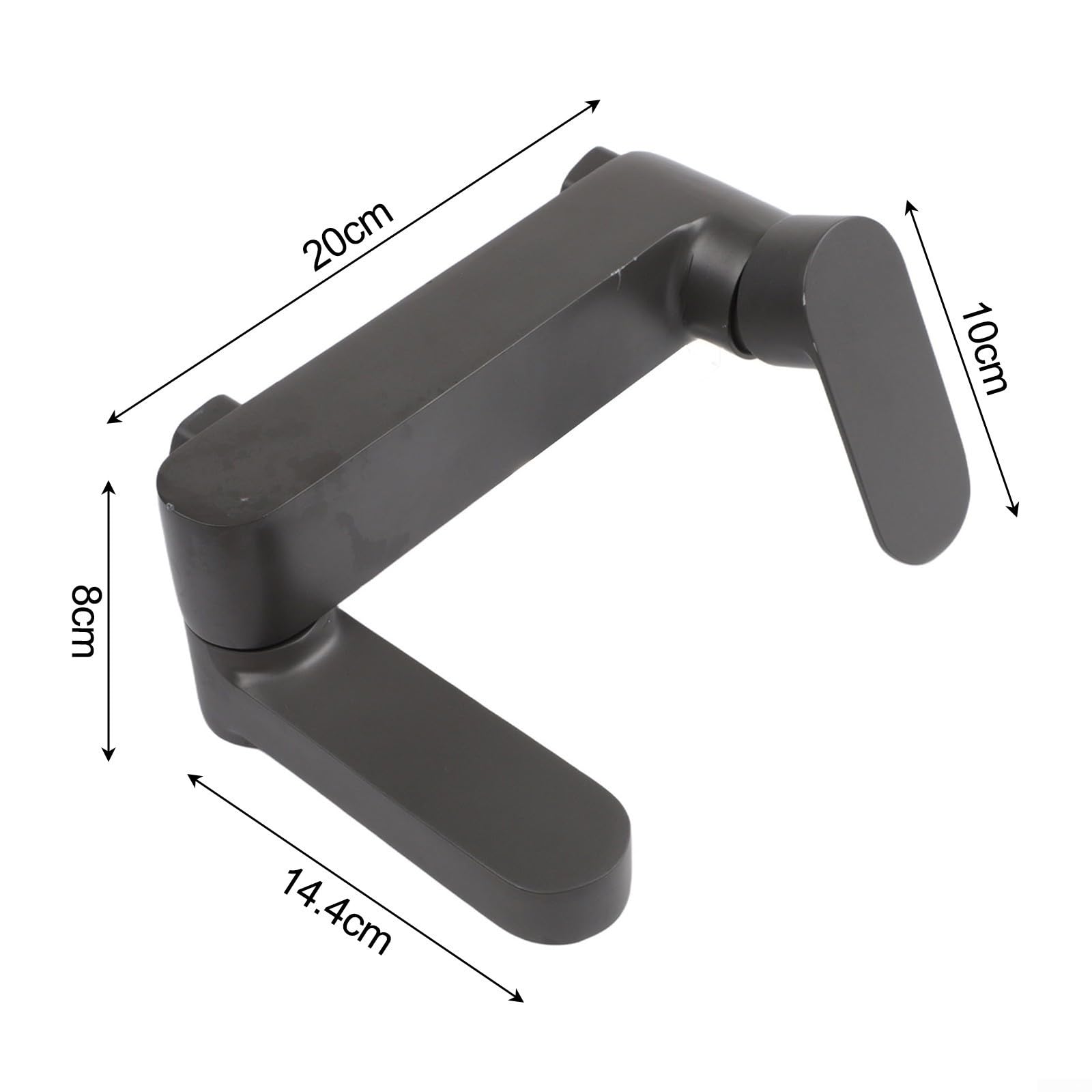 para grifo Baño para latón Giratorio G1/2 Ducha Mano para grifo(Gray)