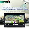 Navigateur GPS de Voiture Portable Riloer 7 Pouces pour Camion, Voiture, écran Tactile capacitif, Carte Haute définition, FM, Console de Voiture 3D