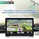 Riloer Navigationsgeräte für Auto Tragbares Auto GPS Navigator,7 Zoll für LKW Kapazitiver Touchscreen HD Karte FM,3D Autokonsole,von Europa und Echtzeit-Verkehrsinformationen