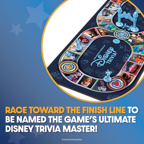 Image of Disney Trivia Board Games for Family Night, Travel Games, Strategy Game, 6+