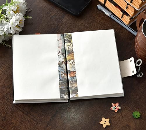 Image of Artisan-Crafted Vintage Harry porter Journal with Lock Closure | 144 Pages Recycled Paper Notebook | Hand-sewn by Local Artisans