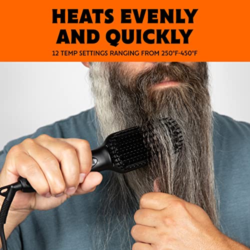 Tame The Wild Pro Beard Straightener For Men - Premium Heated Beard Brush thumb #2