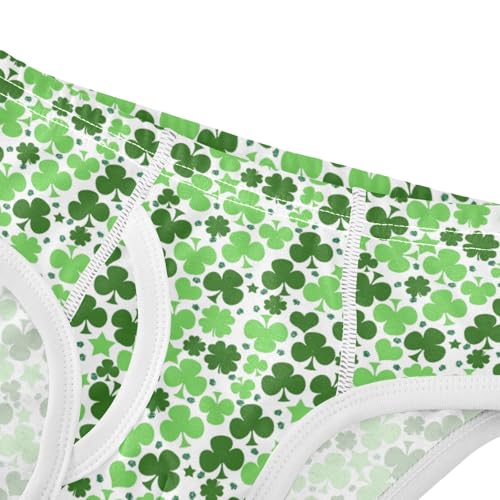 Boys' Exclusive Briefs Toddler Underwear 95% Combed Cotton Boxerbriefs 2T Large Patrick Clover Pattern 114