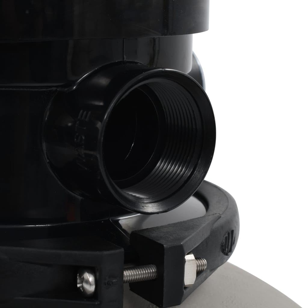 vidaXL Zwembadzandfilter Met 4-positie ventiel 350 mm grijs