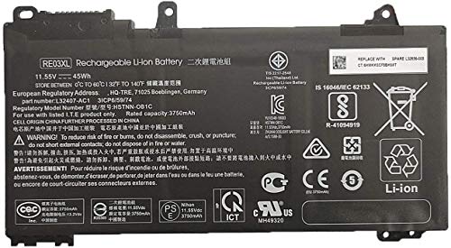 Batterie HP ProBook 430 440 450 G6 RE03XL résout les coupures de courant PC