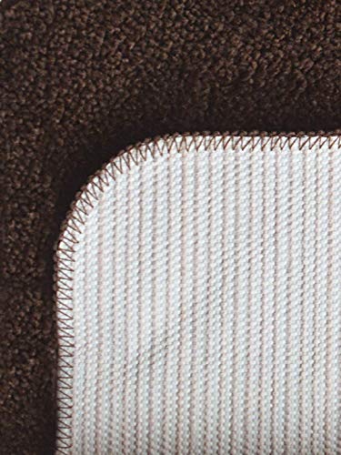 Image of SKIVE India Solid Anti Slip Bathmat,Colour Cofee,Size(40 x 60 cm) Set of 2 Piece