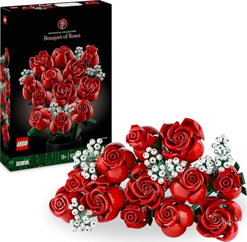 LEGO Botanicals Rosenstrauß - Set aus Kunstblumen für Erwachsene - mit...