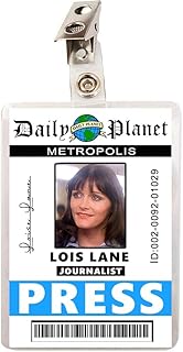 Daily Planet Lois Lane Journalist Press ID Badge Name Tag