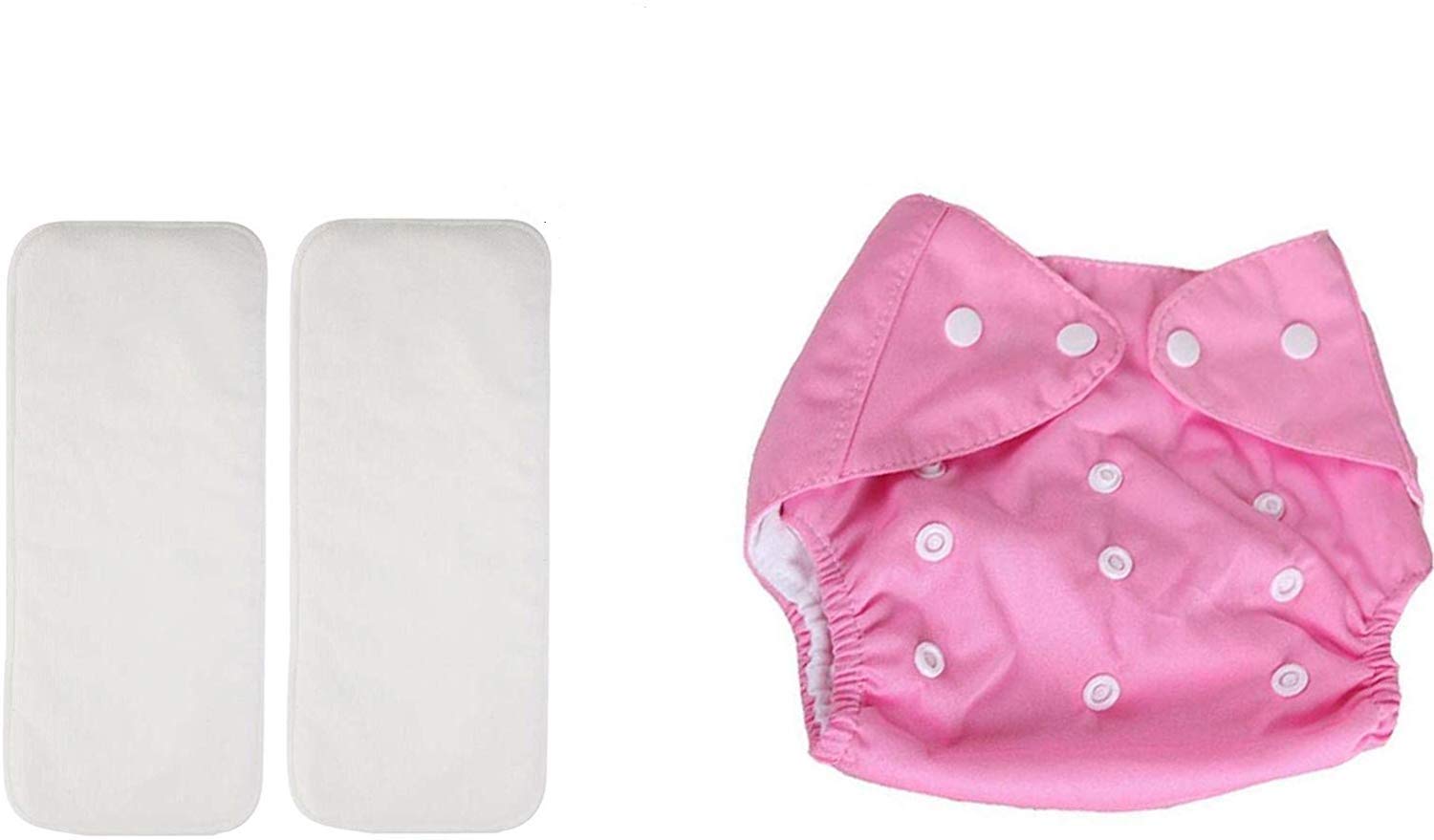 Pindia 3 Pc Combo 1 Pc Plain Adjustable Diaper 2 Pc Diaper Changing Insert Cloth Pad For Babies-image-44