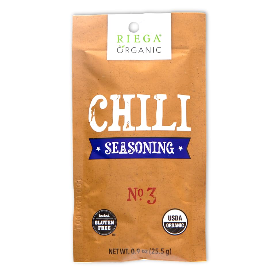 Miniatura 2 de Riega Mezcla de condimentos orgánicos de chile en polvo, 0.9 onzas (paquete de 8)