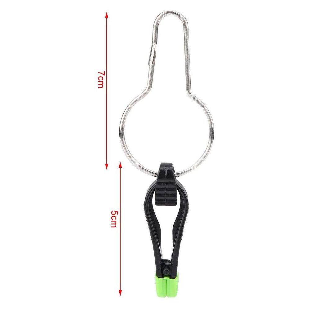 POFET 5 clips de liberación de downrigger, agarre ajustable con clip de liberación de 10 cm y broches de línea larga
