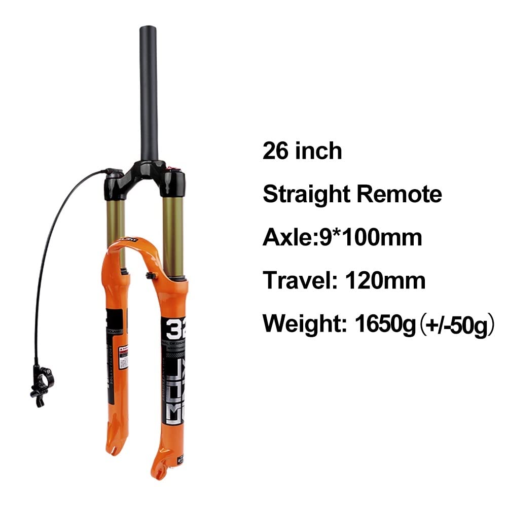 Forcella MTB 1 PCS MTB della Bicicletta Forcella in Lega di Magnesio Sospensioni Pneumatiche 26 27.5 29 Pollici 32 HL RL100mm Bike Forcella Blocco for Il Ciclismo Accessori