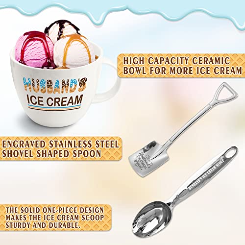 Husbandgiftsvalentinesdaygiftsforhusbandbirthdaygiftvalentinesforhusbandfromwifehusbandicecreambowlwithscoopshovelspoonset  Urban Country Home Decor Husband gifts valentines day gifts for husband birthday gift valentines for husband from wife husband ice cream bowl with scoop shovel spoon set  urban country home decor