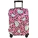 Urocza kreskówka Hellokitty pokrowiec ochronny na walizkę zmywalny nadruk 3D wzór 4 rozmiary dla większości toreb ochronnych na bagaż zamek błyskawiczny, biały, M,