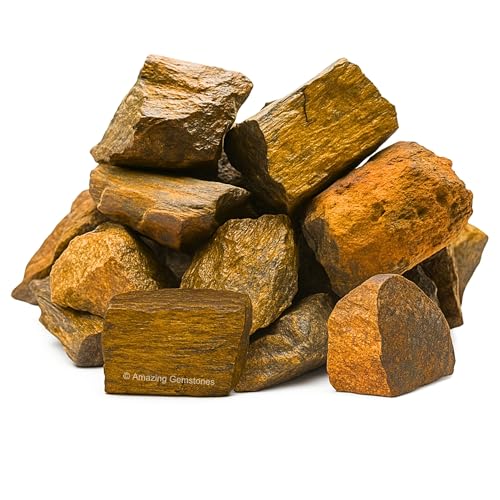 Image of Amazing Gemstone Bronzite Raw Crystals and Healing Stones, Natural Rocks for Tumbling - DIY Raw Stones and Crystals, 2 Pieces