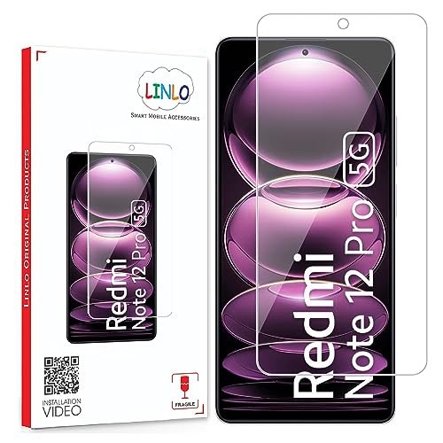 Image of Tempered Glass Screen Protector Compatible for Redmi Note 12 Pro /Note 12 Pro Plus /Note 12 Discovery /Note 12 Turbo /Poco F5 /Poco X5 Pro with Full Screen Coverage; (Transparent), Pack of 1