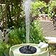 Springbrunnen Solar Garten, Solarspringbrunnen Aussen, Solarbrunnen für Draussen, Solar Teichpumpe Schwimmender und Stützfüße Springbrunnenpumpe Solar Wasserpumpe Fontäne Brunnen für Vogeltränke Teich