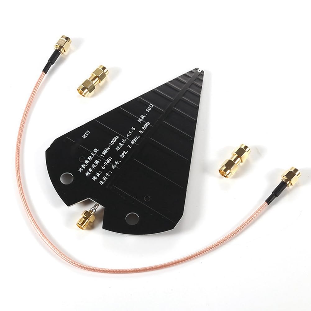 HT5 Log Antenne périodique 1.3-10GHz Antenne directionnelle à large bande Gain élevé 6-9dBi 50 pour VHF UHF SHF Beidou GPS | Rakuten