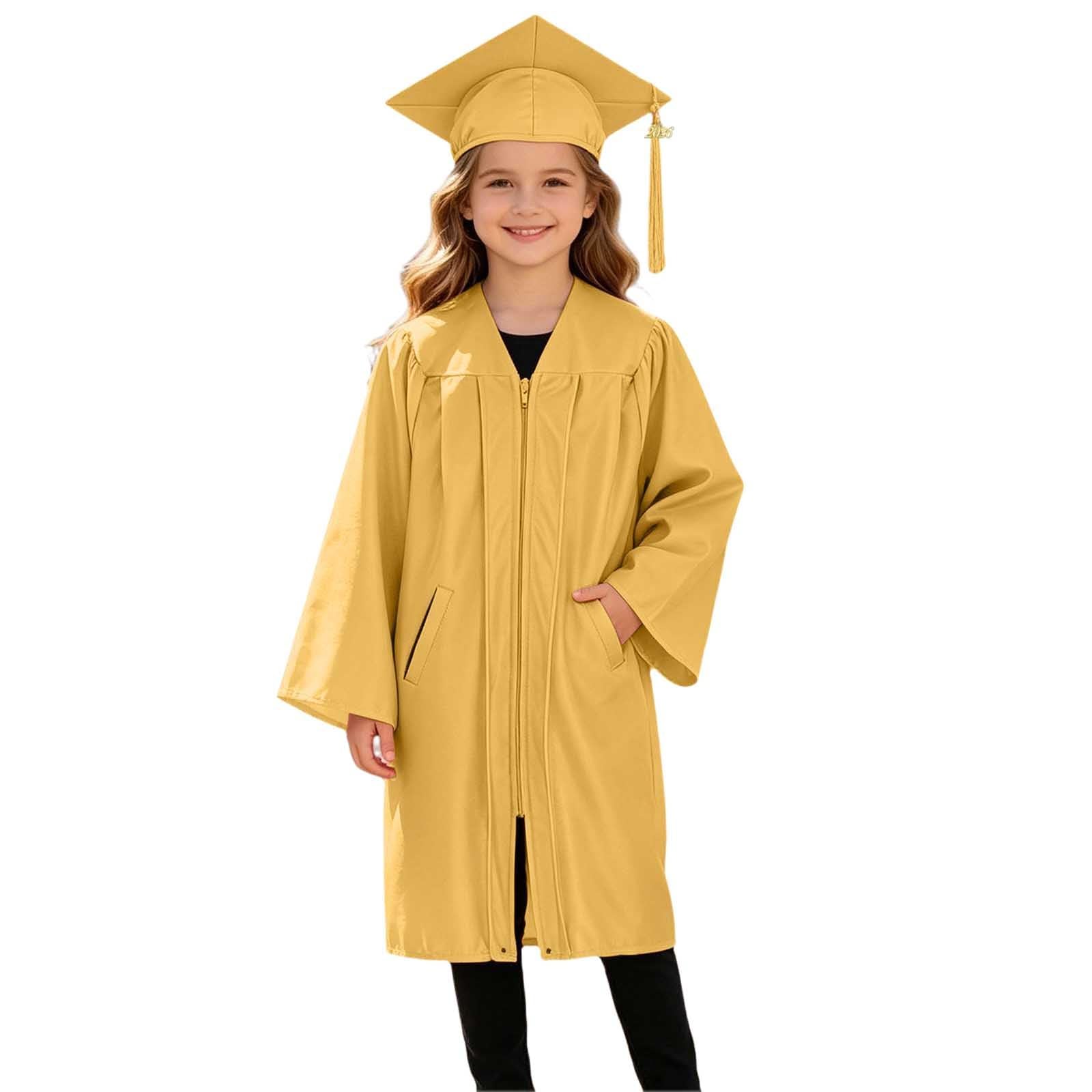 2026 Kids Graduation Cap and Gown Kindergarten Graduation Gown and Cap Set for Kids Boys Girls Preschool with Tassel