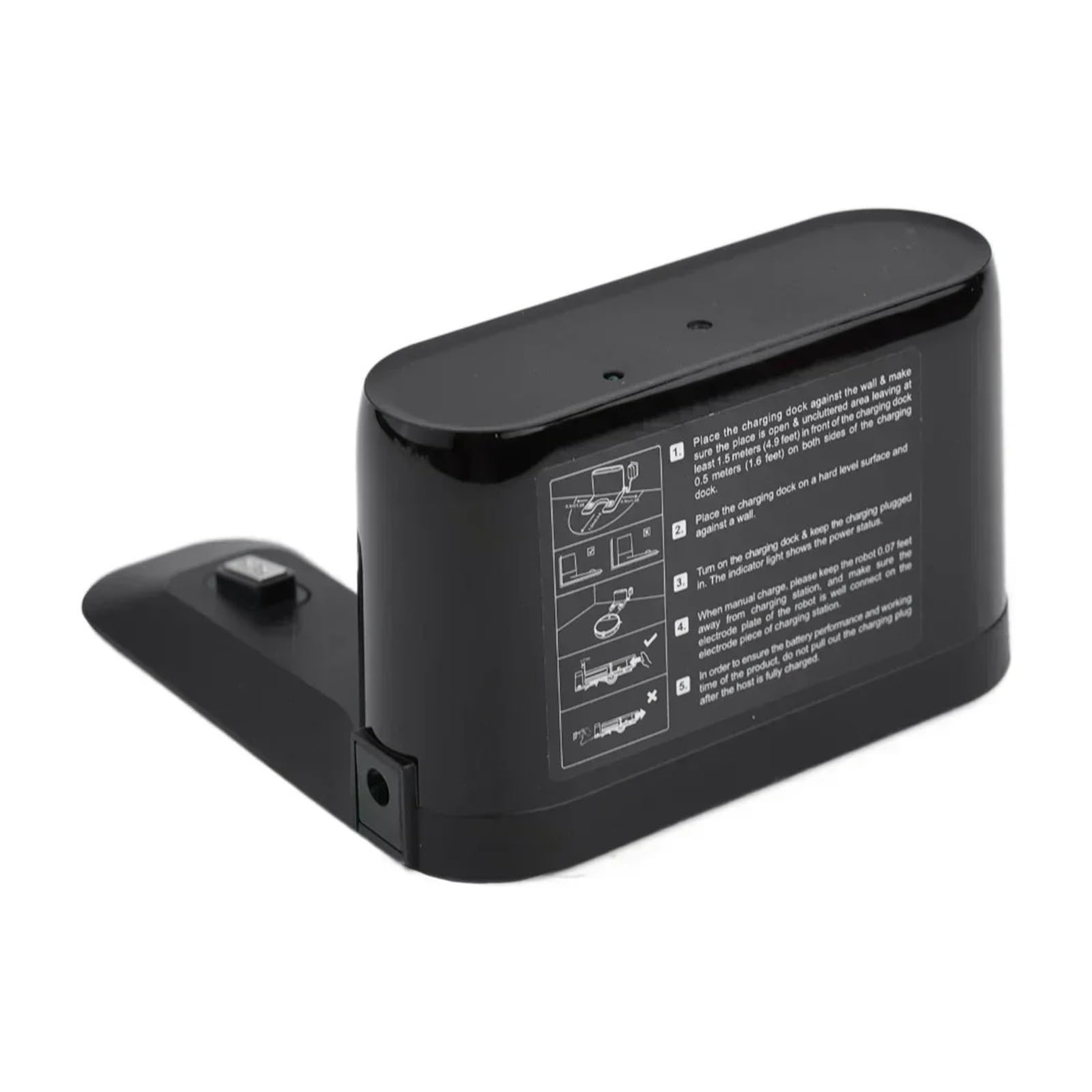 Schwarze Ladestation Mit Schnellladefunktion Ohne