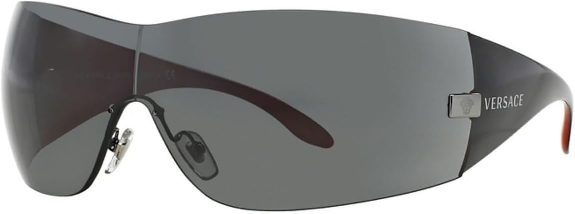 Versace Ve2054 Sunglasses 100187 Gunmetal Gray 0 14 115