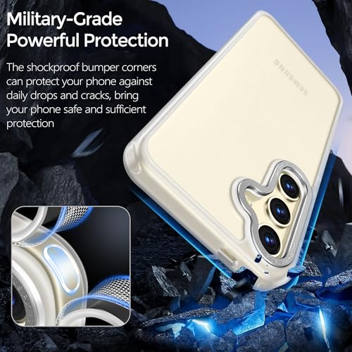 Image of Rayboen for Translucent Matte Samsung S24 Case, Semi-Clear