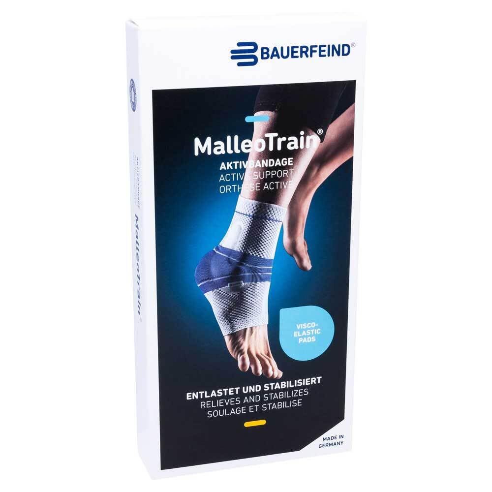 MalleoTrain Ankle Joint Bandage – Left Ankle – Size 3, Pack of 1 Bandage, Black