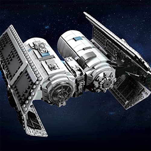 HIDEDE Technik Raumkreuzer Bausetz, 1010+Teile Imperial Tie Bomber Modell, klemmbausteine Imperialer Sternzerstörer… – Bild 8
