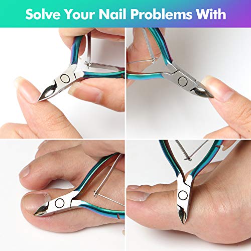 Cuticle Trimmer Cuticle Cutter Nippers Clippers - Ejiubas Cuticle Remover Tool Professional Stainless Steel Cuticle Scissors Manicure Pedicure Tool For Fingernails Not Include Cuticle Pusher Christmas #TOP4