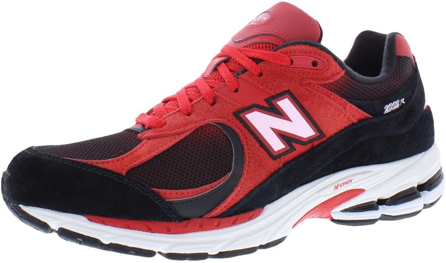 Amazon | New Balance メンズ 2002R スニーカー, レッド/ブラック(True