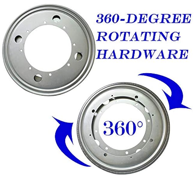 2Pack Lazy Susan Hardware, 9 Rotating Bearing Plate 5/16¡± Thick, 750lbs Lazy Susan Turntable Swivel Base for Rotating Table, Serving Tray, Kitchen Storage, Book Rack, Corner Shelves, Dollhouse