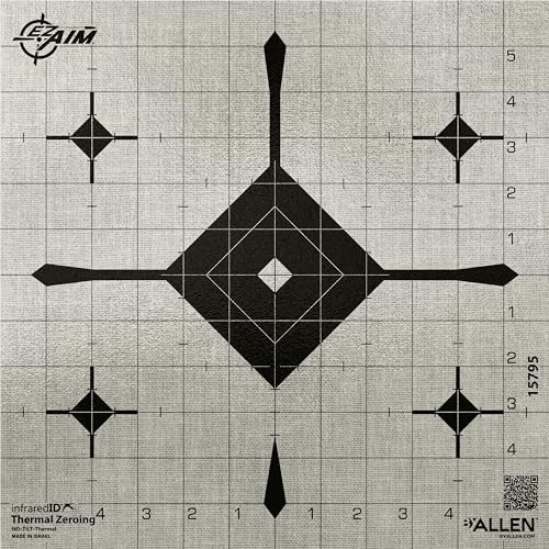 EZ-Aim Thermal ID Grid Bullseye Paper Target, 12