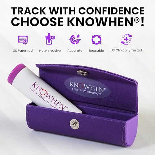 Image of KNOWHEN Saliva Ovulation Tests Kit - Non-Invasive Ovulation Predictor kit, Unlimited Tests for Fertility Tracking - No Waste, No Urine Mess - Hygienic Ovulation Days Tracker Kit for Family Planning