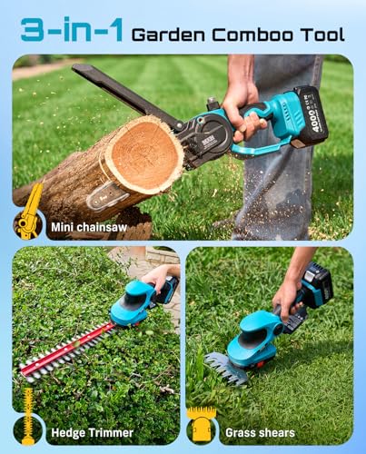 SEESII 3-in-1 Cordless Chainsaw & Trimmer