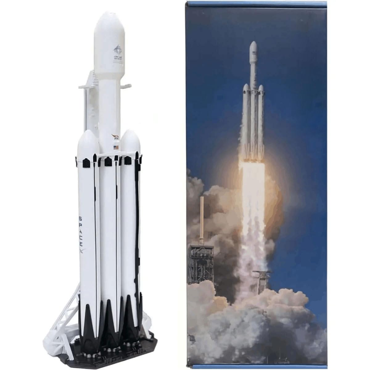 Amazon.com: yuanpulalala Dragon+F9 Starship Heavy Metal Diecast