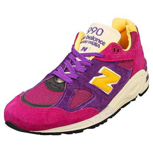 Pink, Purple, Yellow New Balance 990 v2