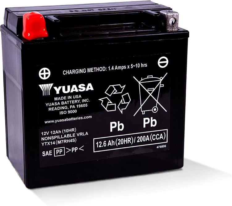 Yuasa Battery YUAM7RH4S YSA Maintenance Free Battery