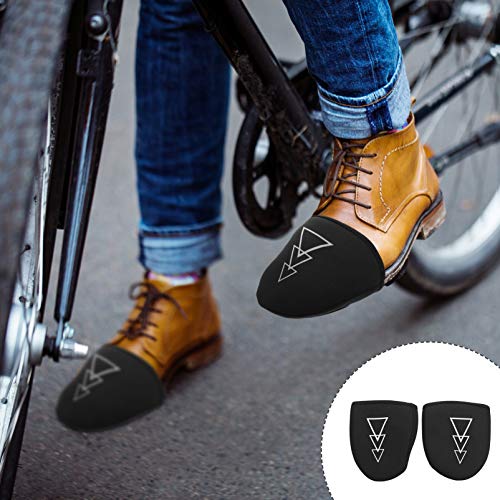 Cubiertas para zapatillas de ciclismo Abaodam, 1 par, cubremitad transpirables para uso exterior, diseño antideslizante, compatibles con zapatillas de carretera y montaña, con detalles reflectantes miniatura 2
