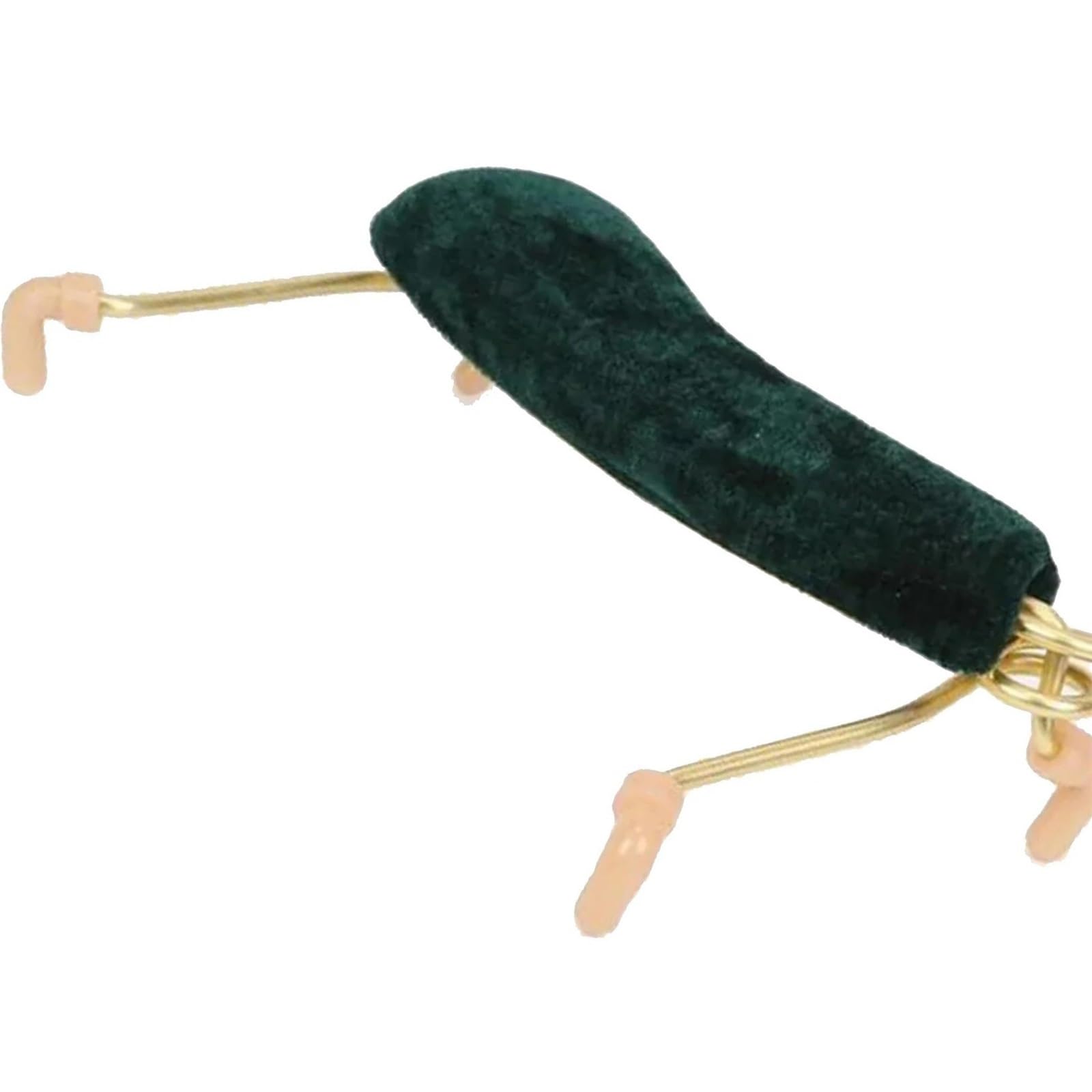 Spallaccio Per Violino Per poggiaspalla per violino principiante | Staffa di supporto 4/4 3/4 1/2 1/4 Flanella colorata morbida facile da usare(Green 1-2)