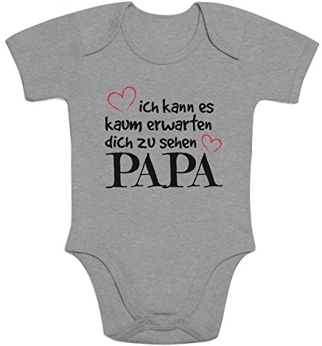 Shirtgeil Ich Kann Es Kaum Erwarten Dich Zu Sehen Papa Baby Body...