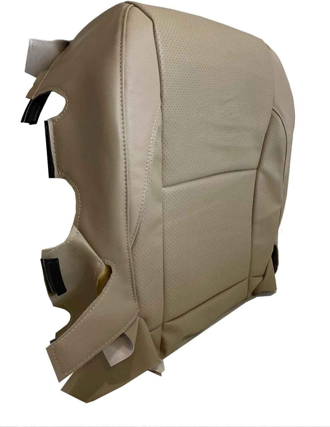 Driver Bottom Leather Perforated Vinyl Seat Cover Tan for Compatible with Lexus ES350 2007-2012