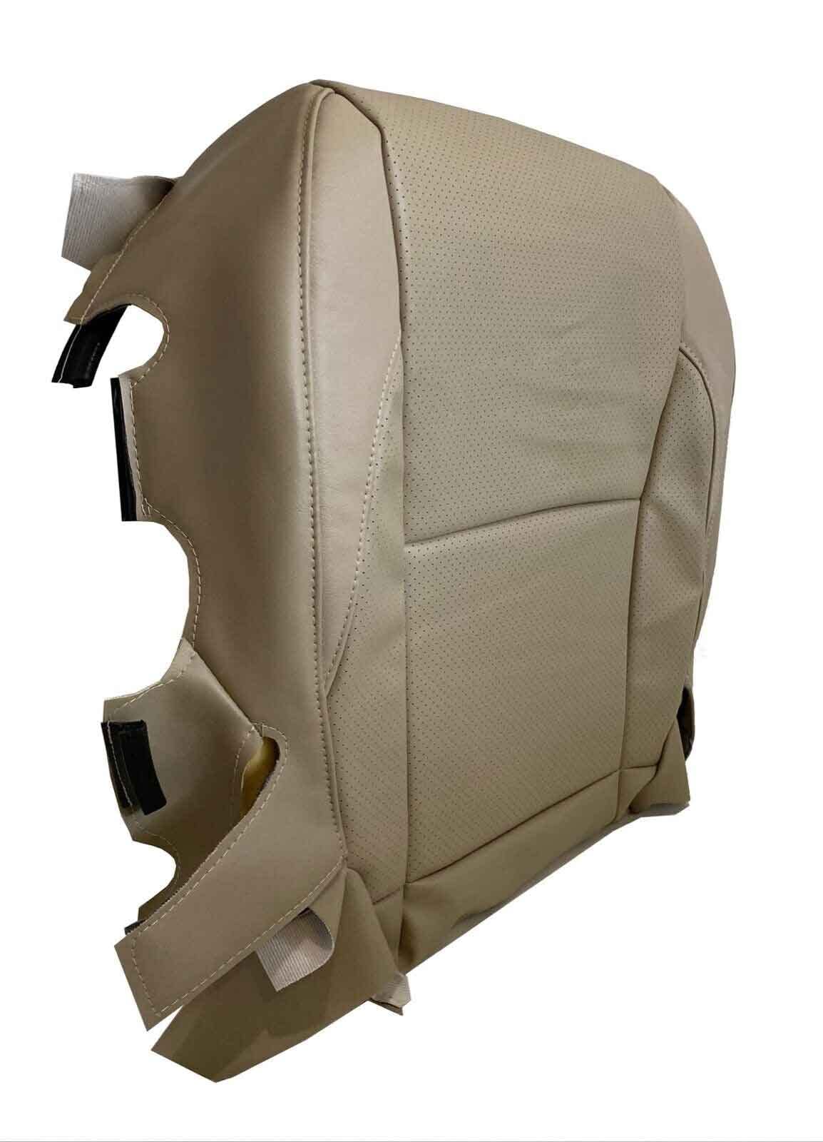 Driver Bottom Leather Perforated Vinyl Seat Cover Tan for Compatible with Lexus ES350 2007-2012