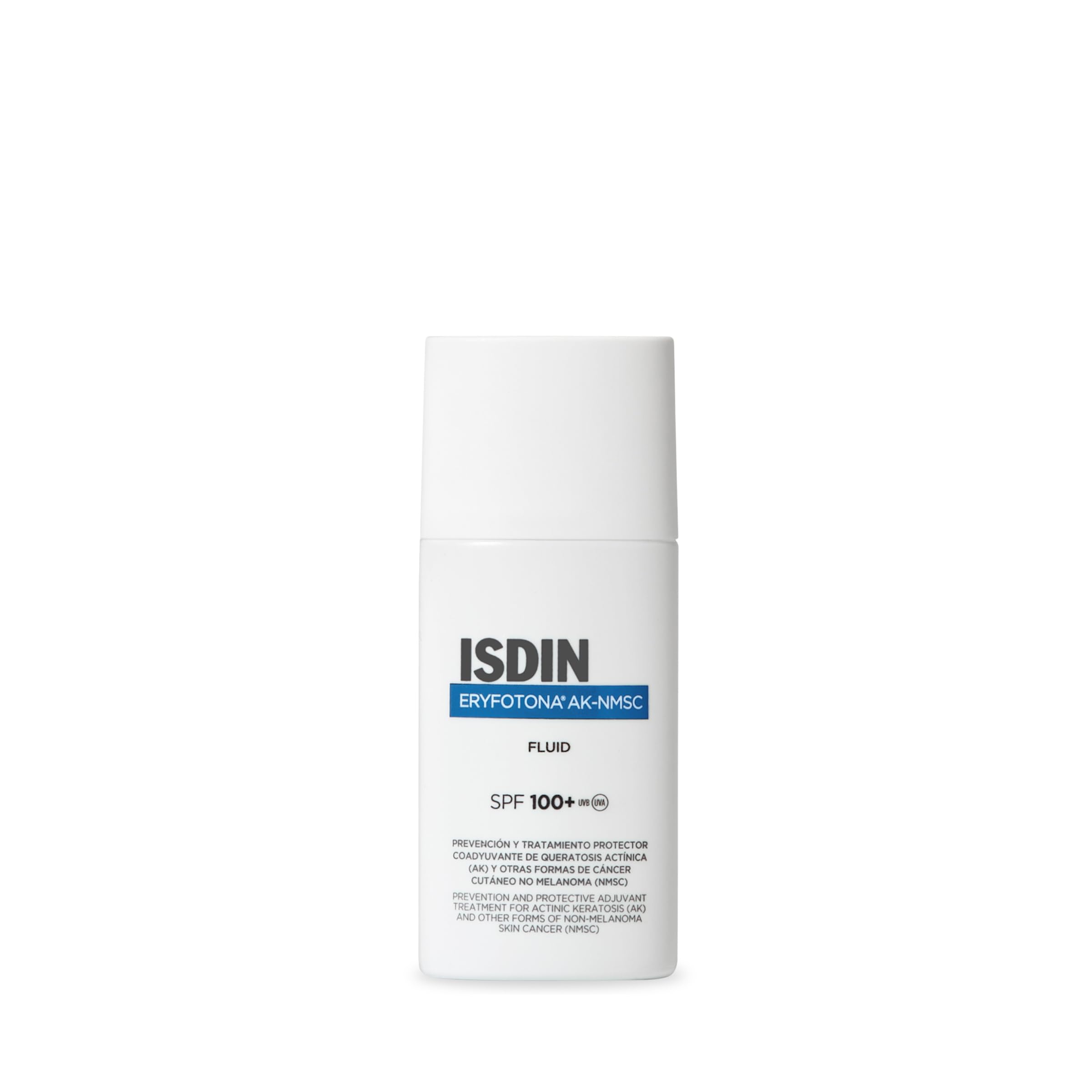 ISDIN Eryfotona AK-NMSC Crème Solaire SPF 100+ (50 ml) | Traitement Préventif et Protecteur Associé à la Kératose Actinique (AK) | Texture Fluide Fusion