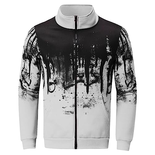 Chaqueta deportiva para hombre manga larga con cierre y bolsillos miniatura 4