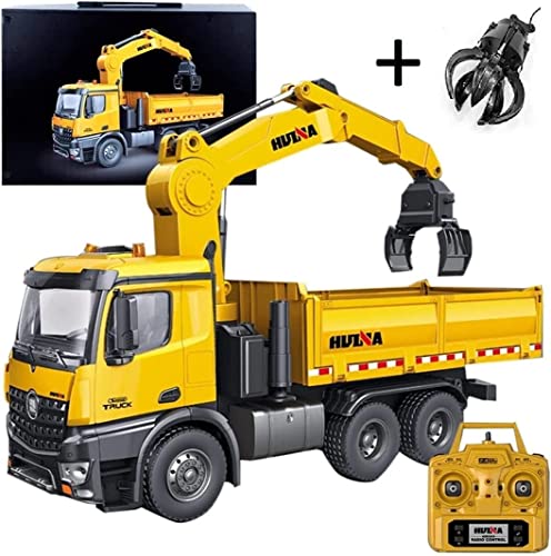 s-idee&reg; S1575 Rc Kipplader mit Kran & Schrottgreifer Dump Truck 1:14 LKW 26 Kanal Huina 1575