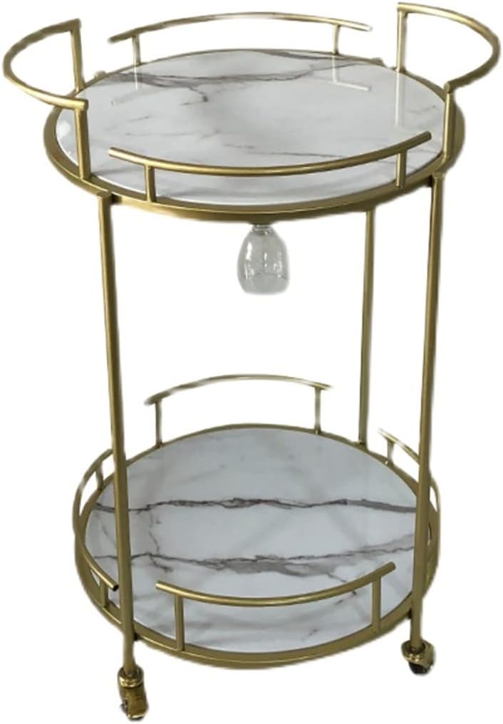 European Dining Cart Trolley Home Tea Cart Showroom Restaurant Drink Cart Beauty Shop Hair Salon Tool Cart(E)